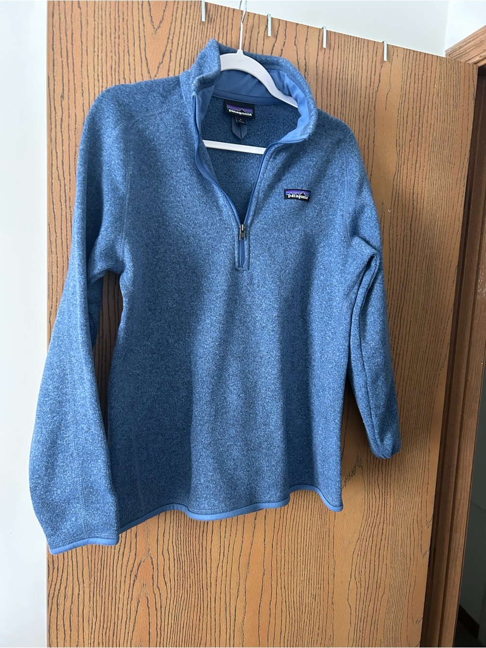 Patagonia Light Blue Fleece Quarter-Zip Pullover